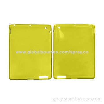 Flexible TPU Protective Colorful Cases for iPad 2/3, Smart Cover, Customized Colors Available